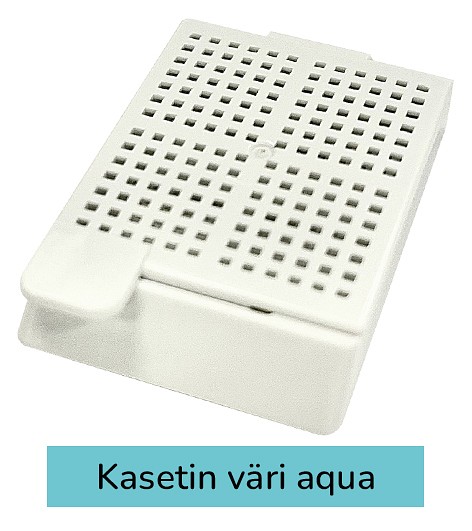 Laservalmis biopsiakasetti pinottu aqua