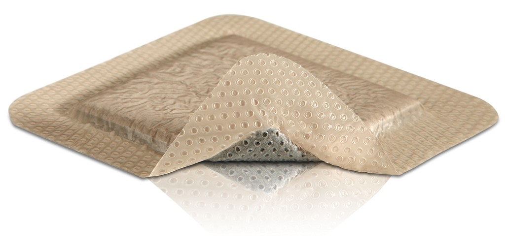 Mepilex Border Ag -sidos 7,5 x 7,5 cm steriili