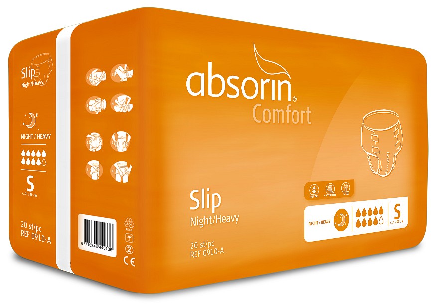 Absorin Comfort -teippivaippa S heavy/yökäyttö
