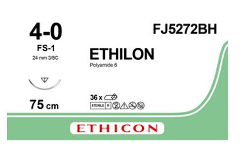 Ethilon 4-0 FS-1 75 cm musta FJ5272BH