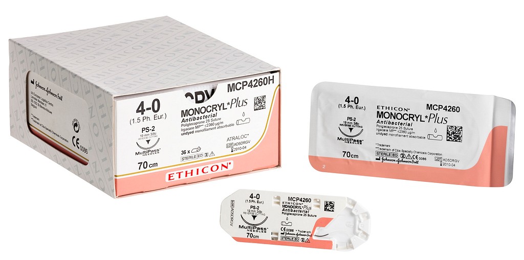 Monocryl Plus 4-0 FS-2 45 cm värjäämätön MCP292H