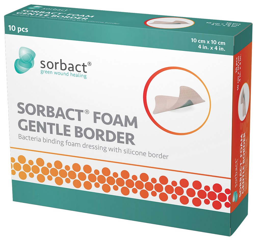 Sorbact Foam Gentle Border vaahtosidos 7,5 x 7,5 cm