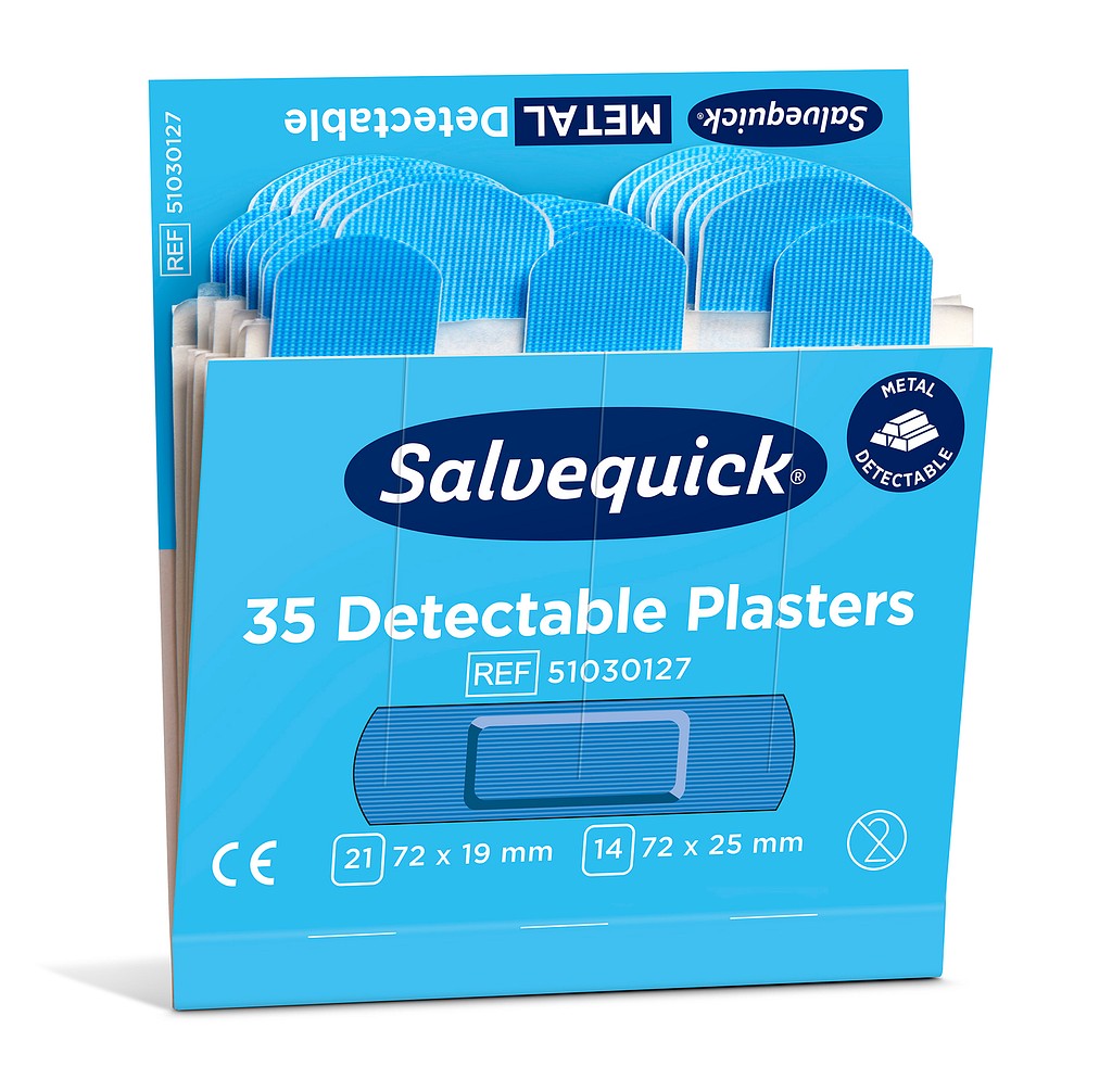 Salvequick muovilaastari sininen täyttökasetti