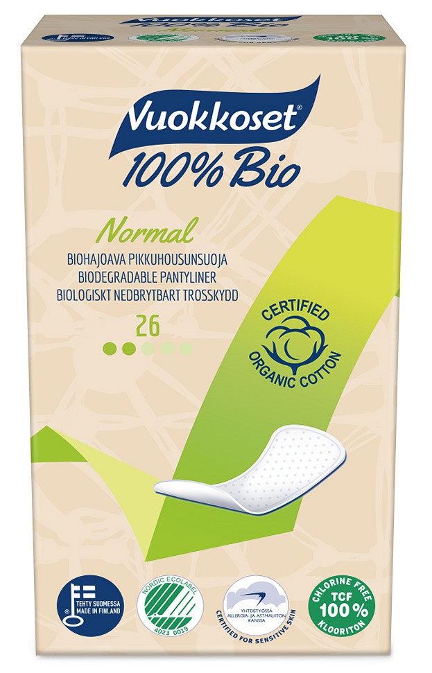 Vuokkoset 100 % Bio Normal pikkuhousunsuoja