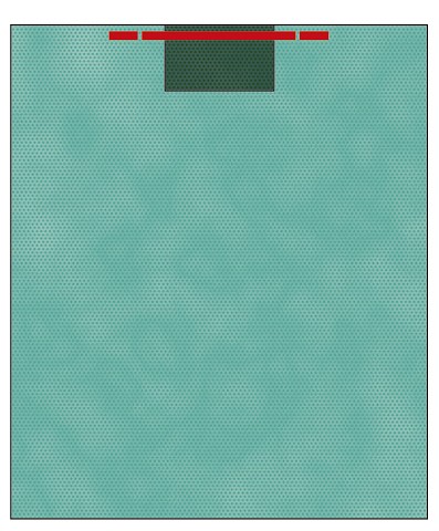 Raucodrape PRO kiinnittyvä leikkausliina Plus 150 x 250 cm