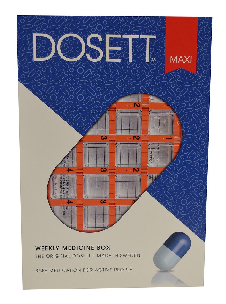 Dosetti Maxi suomenkielinen pun 205 x 133 x 38 mm