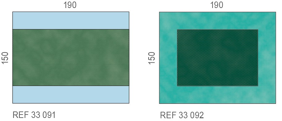 Raucodrape instrumenttipöydän liina Standard 120 x 140 cm