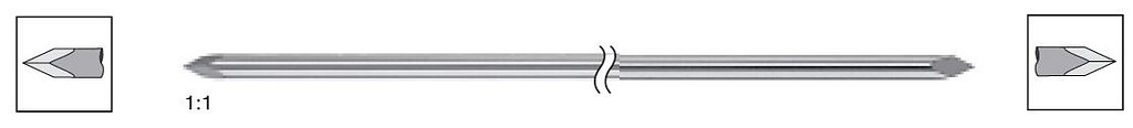 Medicon Kirschner 1,2 mm/15 cm te/te