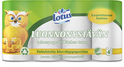 Lotus Luonnonystävän talouspaperi