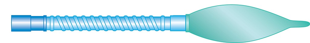 Teleflex käsiventilaatioletku 180 cm + 2 l pussi