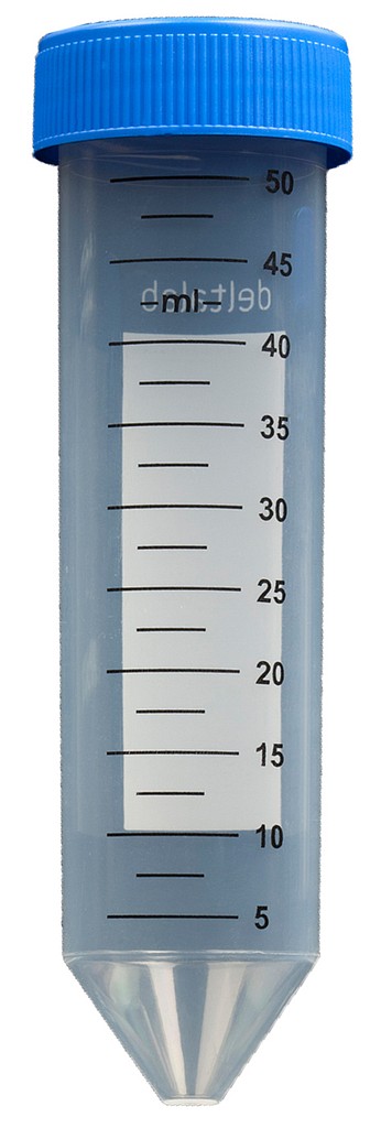 Koeputki PP 50 ml steriili merkkiviivoilla