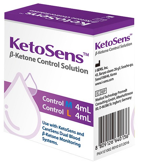 KetoSens kontrolliliuos M ja L