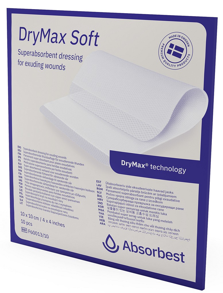 DryMax Soft haavatyyny 10 x 10 cm steriili