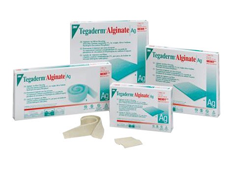 Tegaderm Alginate Ag hopeasidos 5 x 5 cm