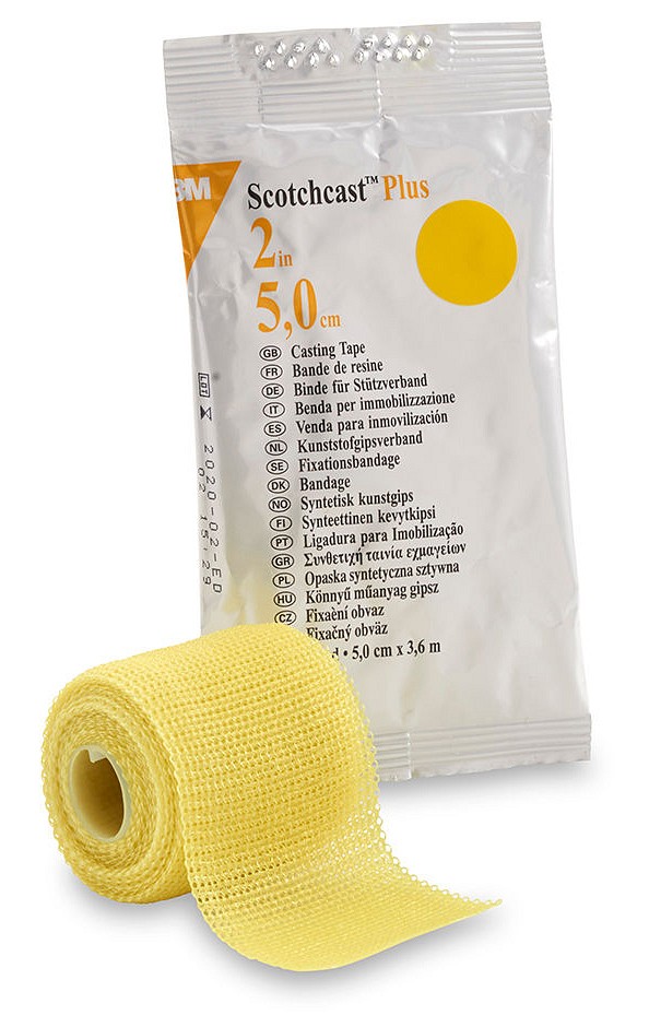 Scotchcast Plus kipsiside keltainen 5 cm x 3,6 m
