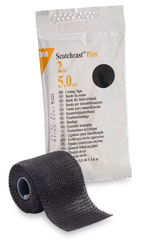 Scotchcast Plus kipsiside musta 5 cm x 3,6 m
