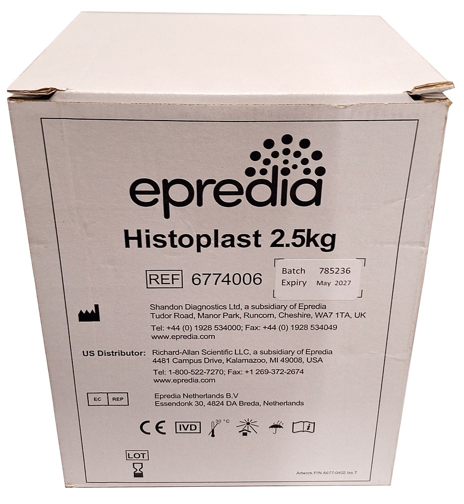 Parafiini Epredia Histoplast 54-58 °C , 1 kpl x 2,5 kg