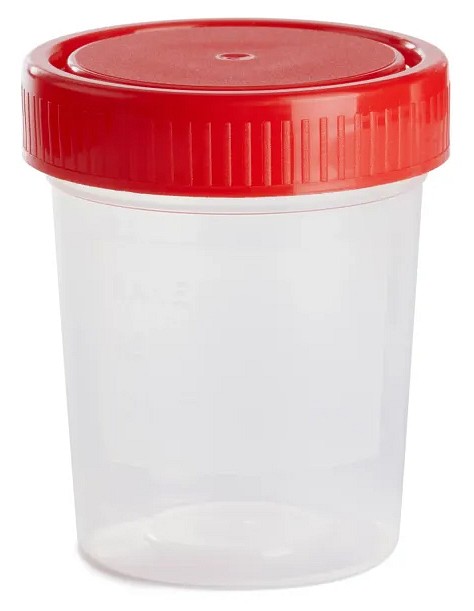Näytepurkki 125 ml, PE-korkki pakattu erikseen PP