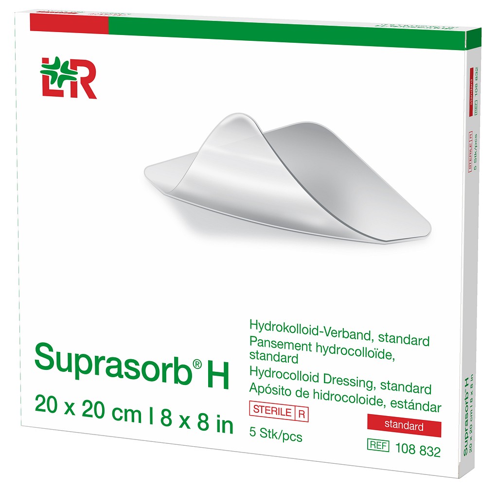 Suprasorb H thin hydrokolloidisidos 15 x 15 cm steriili
