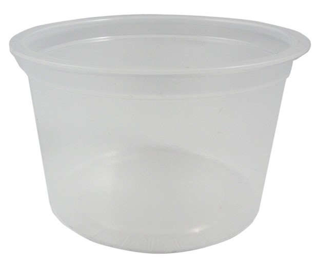 Huhtamäki näytepurkki Ø 75 mm, 100 ml kirkas PP