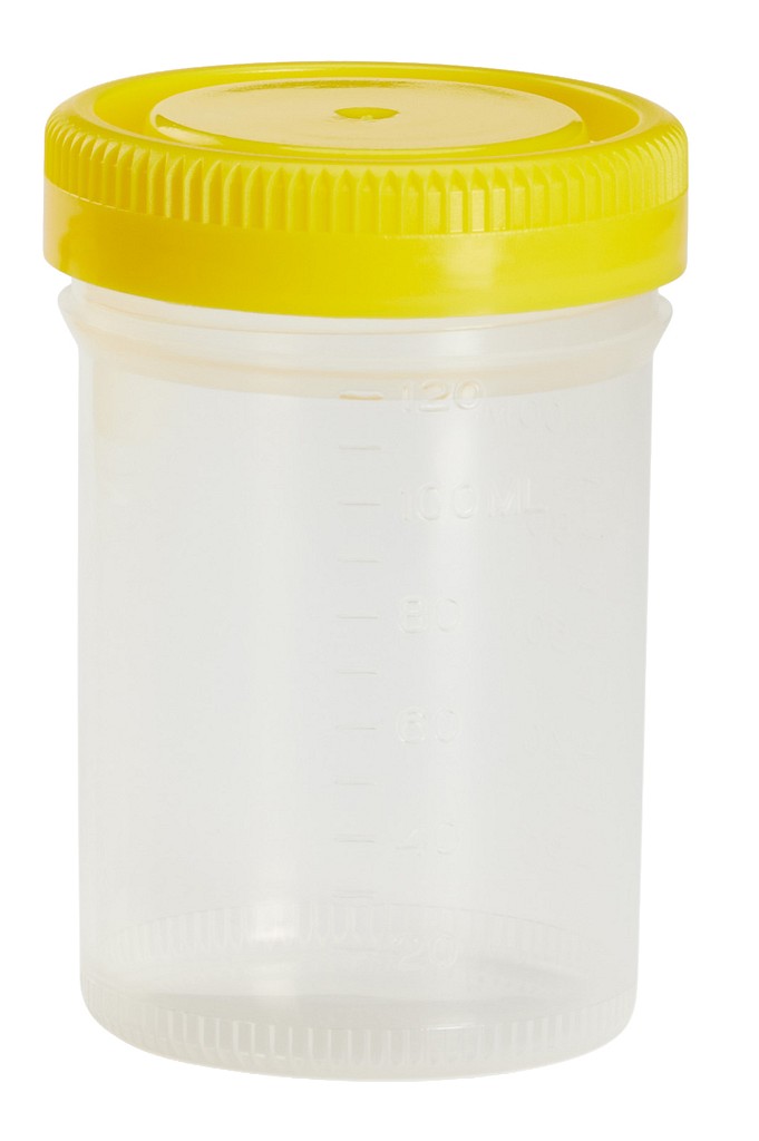 Näytepurkki 120 ml, konepuhdas PP