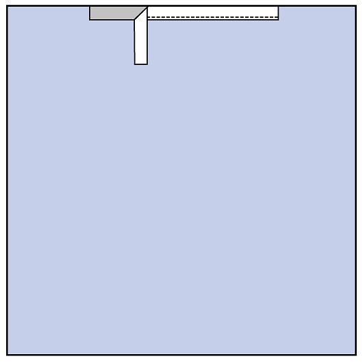 Steri-Drape liimareunaliina 183 x 183 cm
