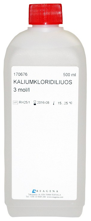 Kaliumkloridiliuos 3,0 mol/l 500 ml