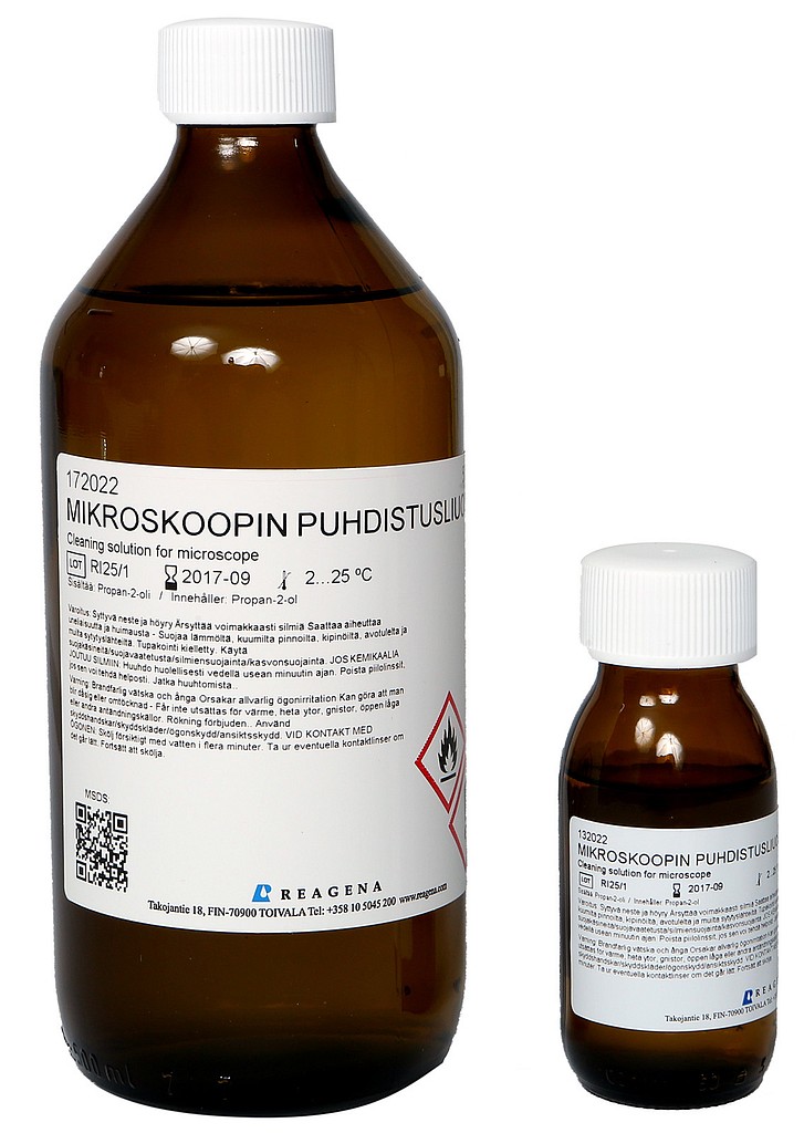 Mikroskoopin puhdistusliuos 500 ml