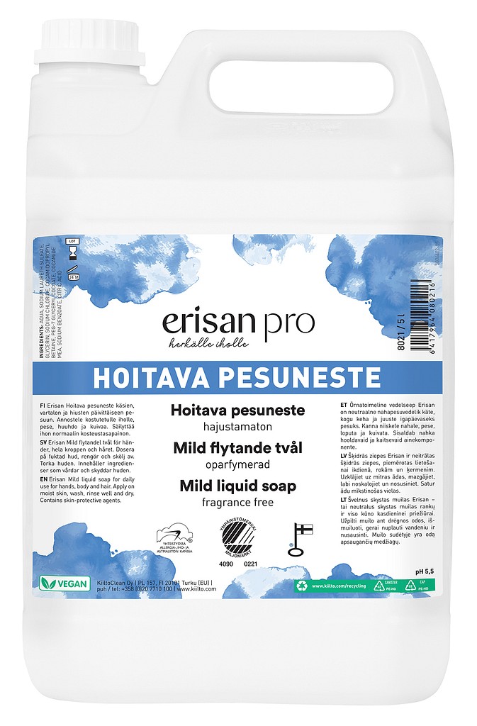 Erisan Pro hoitava pesuneste hajusteeton 5 l