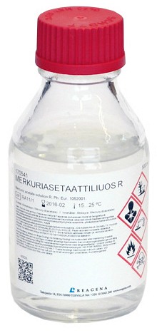 Merkuriasetaattiliuos R 500 ml