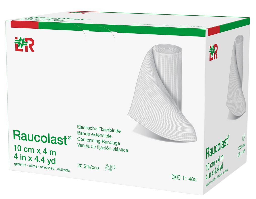 Raucolast elastinen harsoside kääreetön 10 cm x 4 m