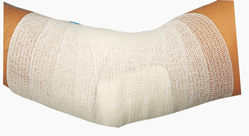 Raucolast elastinen harsoside kääreessä 8 cm x 4 m