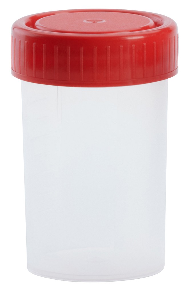 Näytepurkki 60 ml, konepuhdas/PE-korkki PP