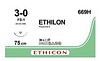 Sutur Ethilon 669H 3-0 FS-1 75cm sort