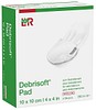 DebriSoft Pad, afvaskningssvamp til sår, mikrofiber, steril, 10 cm x 10 cm