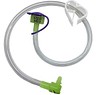 Mellomstykke m/vinkl kobl & enkelt endestykke 30cm