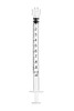 Sol-M, sprøjte, luer lock, 3-komp., steril,, 1 ml