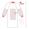 Leikkaustakki vahvistettu XL 130cm 365 Healthcare