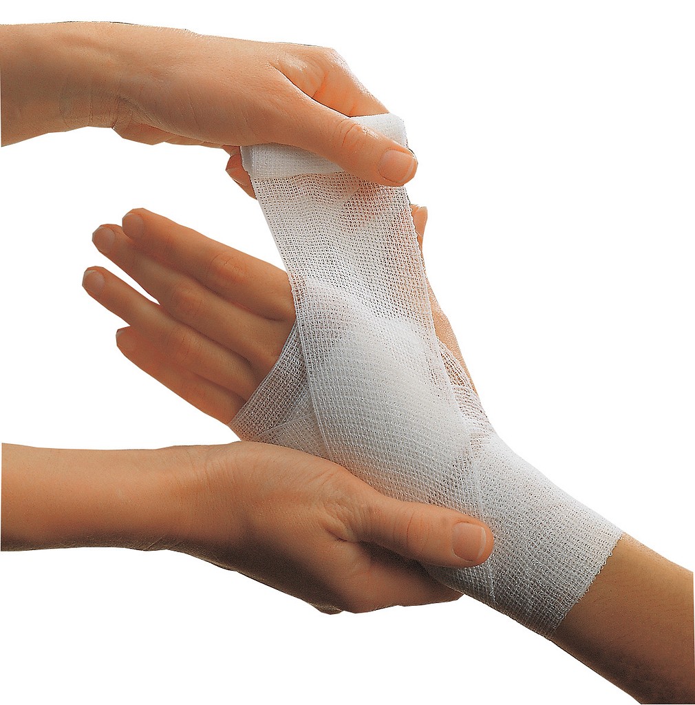 Fixeringsbinda Mollelast 6cmx4m polyamid 44% viskos 56% elast 100%