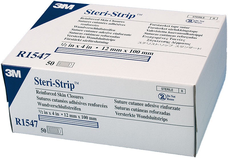 Suturtejp Steri-Strip r 12x100mm förstärkt vit steril i kuv/6st