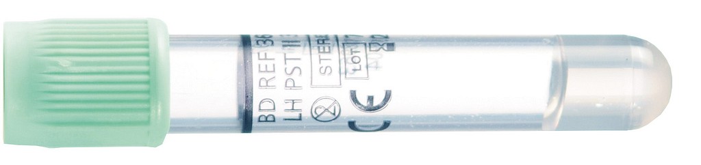 Vakuumrör BD Vacutainer PST II Li-Hep gel 5/3ml ljusgrön
