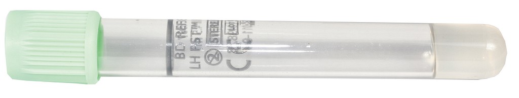 Vakuumrör BD Vacutainer PST II Li-Hep gel 7/4,5ml grön transp.etikett