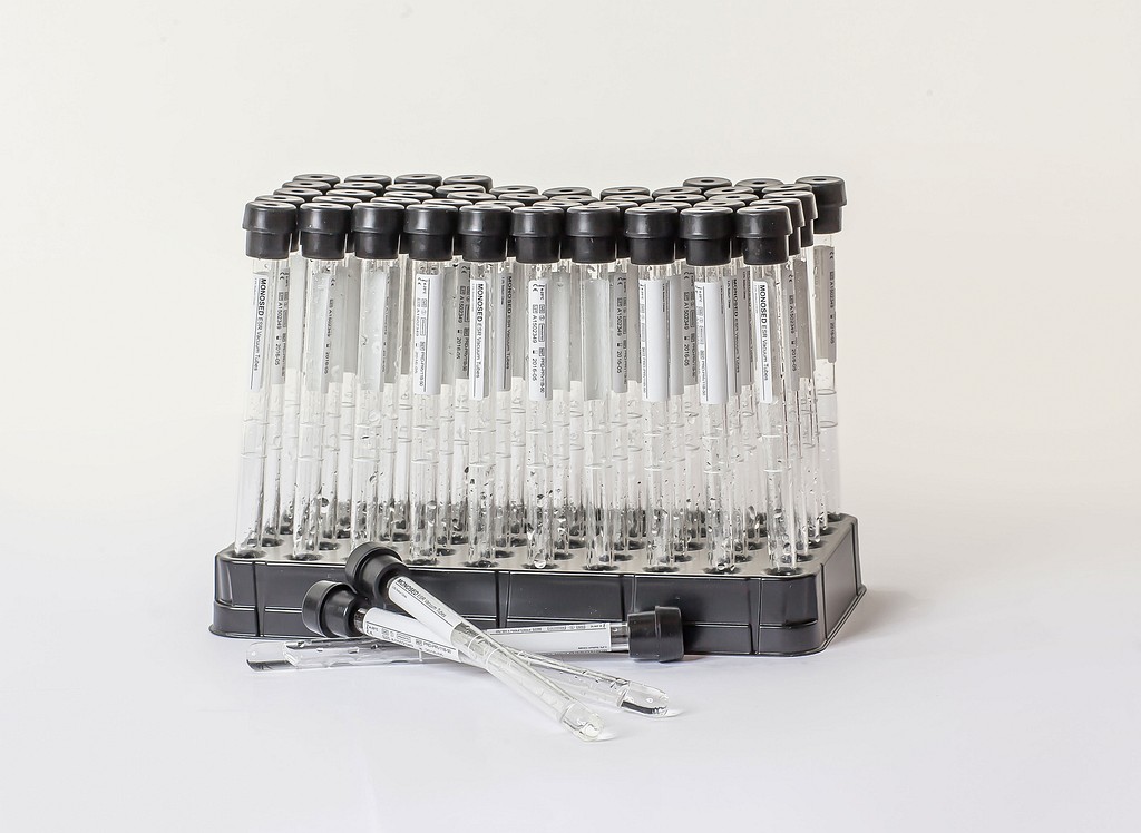 Vakuumrör monosed sr na-cit 3,2% 3/1,2ml svart glas papper