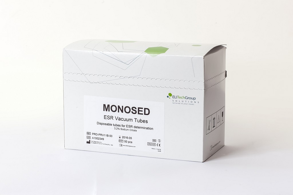 Vakuumrör monosed sr na-cit 3,2% 3/1,2ml svart glas papper