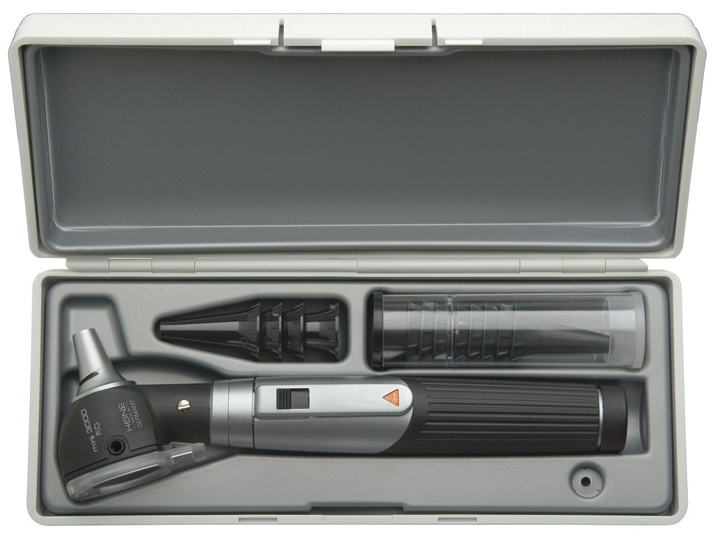 HEINE mini 3000, LED F.O. Otoskopi 2,5V komplet i Hard case
