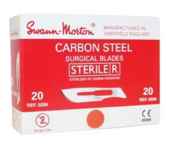Swann-Morton, skalpelblad nr. 20, steril
