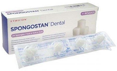 Kompress Spongostan dental 10x10mm steril