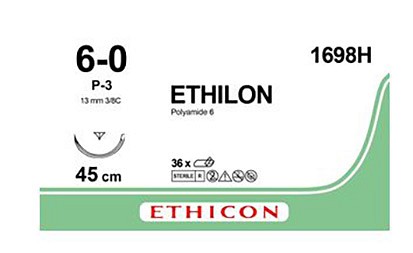 Sutur Ethilon 1698H 6-0 P3 45cm