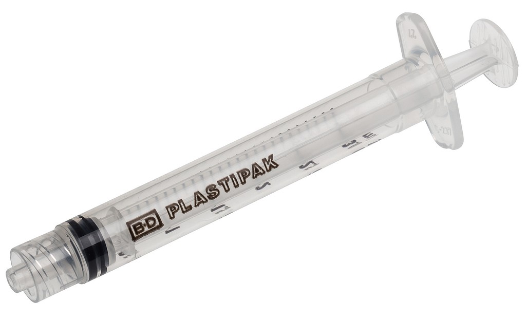 Spruta 3-Delad, 3 Ml Luerlock Gradering 0,1 Ml Latexfri Plastipak