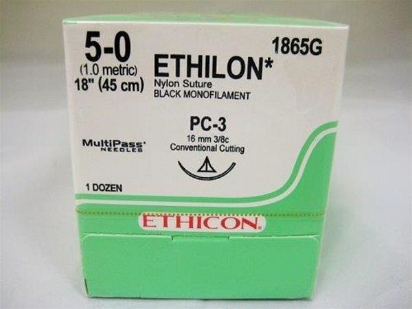 Ethilon 5-0 PC-3 45 cm musta 1865G